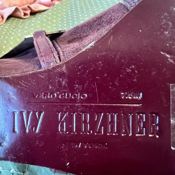 Ivy Kirzhner Leather Western Burgundy Leather Boots (Sz:7.5M) - Picture 12 of 12